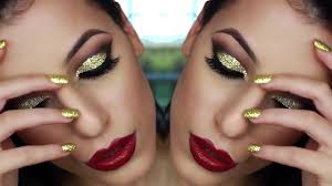 For this look i will be using the nars single eyeshadows with the shades pattaya (glitter gold) and night breed (glitter black). Great Gold Glitter Smokey Eye Prom Eve Makeup Full Tutorial 2015 Hd Video Dailymotion