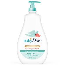 Body lotions & creams (132). Baby Dove Fragrance Free Moisture Sensitive Skin Hypoallergenic Wash 20 Fl Oz Target