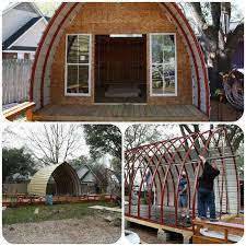 Build Your Very Own Arched Cabin In A Weekend For Under 5000 Arched Cabin Tiny House Cabin Cabin