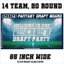Below are the top 10 genres in. 2021 Party Fantasy Football Draft Board Kit 14 Team 20 Round Walmart Com Walmart Com