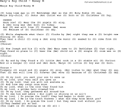 Song Mary S Boy Child By Boney M With Lyrics For Vocal Performance And Accompaniment Chords For Ukulele Guitar Banjo Boney M Christmas Ukulele Songs Ukulele