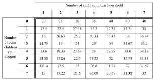 how much do you pay in child support when you have multiple