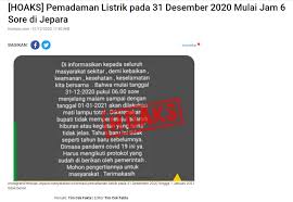 Apa lintang dan bujur bojonegoro ? Salah Mulai Tanggal 31 12 2020 Pukul 06 00 Sore Sampai Dengan Tanggal 01 01 2021 Akan Dilakukan Mati Lampu Total Hoax Buster Covid19 Go Id