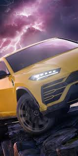 Off0 Road Yellow Sports Car Lamborghini Urus 1080x2160 Wallpaper Lamborghini Sports Cars Lamborghini Car