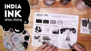 Click image to see higher detail. How To Use India Ink A Draw Along Youtube