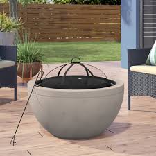 Ebern Designs Colis 22 83 H X 29 92 W Concrete Wood Burning Outdoor Fire Pit Reviews Wayfair