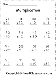 2 digit multiplication worksheets 99worksheets