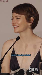 A sweet circle moment. 🥹 Emma Stone reacts to seeing a journalist who  called her "Emily" during a #Cannes press conference last year.