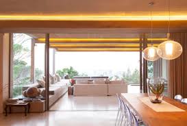 Dining rooms room of the day: Sliding Glass Doors Between Open Modern Living And Dining Rooms Caif15644 Astronaut Images Westend61