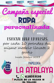 ROPA PERSONALIZADA LA ATALAYA