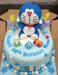 Doraemon Doraemon Cake Cartoon Cake Baby Birthday Cakes