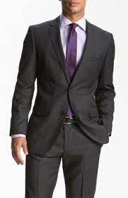 Black Suit With Lavender Shirt And Dark Purple Tie Google Search Wedding Suits Men Dark Gray Suit Wedding Suits Men Black