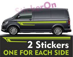 Vw Transporter Graphics Stripes Camper Van Caravelle Decals Stickers T4 Tuning Vw Bus Aufkleber