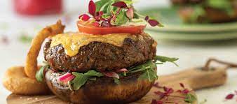 Cheesy Bunless Burgers Food Lovers Market Recipe Bunless Burger Food Lover Recipes