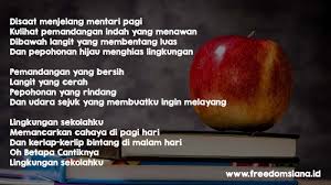 Maybe you would like to learn more about one of these? Puisi Tentang Lingkunganku Sekolah Rumah 4 Bait Freedomsiana
