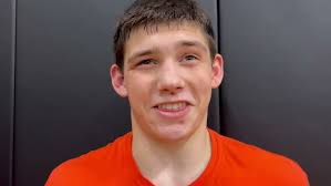 Middle Township's R.J. Attenborough after winning South Jersey team title