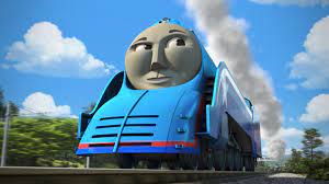 In the thomas and friends special the great race, gordon had to get himself streamlined so that he could compete against, let alone go faster than the other high speed locomotives, including his brother flying scotsman. The Shooting Star Is Coming Through Thomas The Tank Engine Series Wikia Fandom