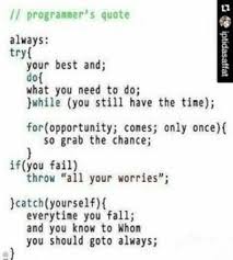 Programmer S Quote Of The Day Quote Quoteoftheday Programmer Java Javascript Developer Love Follow Programmer Quote Coding Quotes Programming Quote