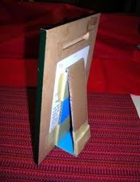 cardboard frame stand cardboard picture frames diy easel