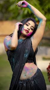 South indian actress swasika latest photoshoot stills in saree ! Komal Nair Happy Holi Saree Lover Navel Show Hd Mobile Wallpaper Peakpx