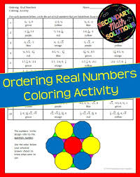 The Student Is Give A List Of Real Numbers In Different Orders And Has To Choose The Group That Is Listed Real Numbers Middle School Math Geometry Lesson Plans