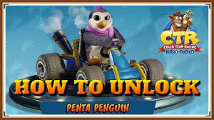 In order to add penta penguin to your character roster, you'll need to use a cheat code. Crash Team Racing Nitro Fueled How To Unlock Penta Penguin Secret Character Unlock Code Youtube
