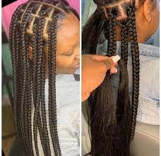 Protective Styles To Make While At Home Braids For Black Hair Box Braids Styling Girls Hairstyles Braids