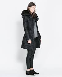 zara woman semi long puffer anorak moda trendleri moda zara