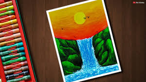 Draw the position of the color sets. Easy Drawings For Beginners With Oil Pastels Novocom Top