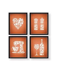 Pin On Kitchen Wall Art 4 Sets