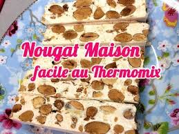 Recette Nougat Blanc Maison Facile Avec Thermomix Youtube Nougat Recette Nougat Thermomix Recette