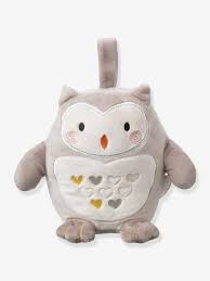 Plush Night Light Tommee Tippee Ollie The Owl Grey Light Solid Bedding Decor