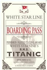 Titanic Boarding Pass Titanic Artifacts Titanic History Titanic Facts
