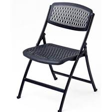Hdx Black Plastic Seat Foldable Folding Chair 2ff0010p Folding Chair Metal Folding Chairs Mesh Chair