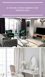 Salon Gri Zumrut Yesili Tul Perde Perde Aydinlatma Spot Aydinlatma Berjer Kapitoneli Koltuk Aynali Mobilya Kirlent Ev Aks Home Decor Furniture Decor