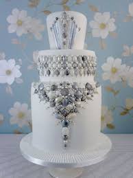 Art Deco Jewels Cake Round Wedding Cakes Jewel Cake Art Deco Cake Wedding Cake Pinterest