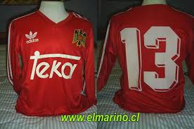 ¿crees que la marca italiana hace un buen trabajo en chile? Union Espanola Home Camiseta De Futbol 1991