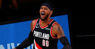 Yes, i'm giving this to the blazers reserve power forward on a night portland point guard dame lillard had 30 points and sixers center joel embiid led all scorers with 35. Look Carmelo Anthony Brings Back Iconic Hairstyle
