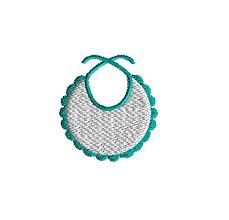 Mini Baby Bib Machine Embroidery Design 3 Sizes