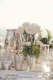 Pacific Palisades Wedding By Heather Kincaid Photographer Mercury Glass Centerpiece Vintage Wedding Table Glass Centerpieces