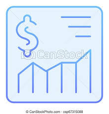 Dollar Growth Chart Flat Icon Graph Blue Icons In Trendy Flat Style Money Rate Gradient Style Design Designed For Web And App Eps 10