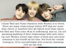 With tenor, maker of gif keyboard, add popular winwin yuta animated gifs to your conversations. Unpopular K Pop Opinions I Think Taeil And Yuta S Obsession With Winwin Is