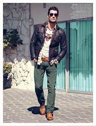 David Gandy David Gandy Leather Jacket Men Mens Fashion