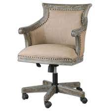 Comparison shop for upholstered nailhead chair home in home. Beige Linen Upholstered Hardwood Swiveling Desk Chair With Nailhead Trim Linen Accent Chairs Wood Office Chair Wooden Desk Chairs
