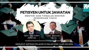 Timbalan perdana menteri berkata, keputusan kabinet itu juga bersifat sementara kerana perdana menteri h. Petition Saifuddin Abdullah Sebagai Menteri Pendidikan Tinggi Dan Dr Mazlee Sebagai Timbalan Change Org