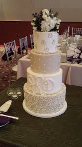 Short North Piece Of Cake Columbus Ohio Wedding Cake Dots Scrolls Champagne Monogram Wedding Cake Dots Wedding Cakes Cake