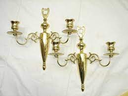 Looking for new transitional candle sconce wall sconces for sale online? Colonial Baldwin Brass Candlestick Holder Wall Sconces Arm Candelabra C Ebay Brass Candlesticks Candlestick Holders Candlesticks