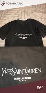 Ysl Saint Laurent Coal N Terry T Shirt Tee Shirt Outfit Tshirt Women Outfit Ysl Shirt