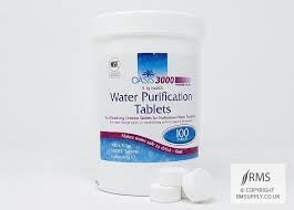 Oasis 3000 Water Purification Tablets Large Water Tanks