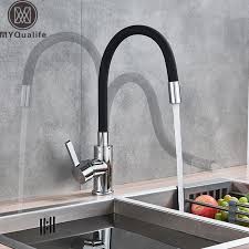 Find ceramic kitchen sink manufacturers from china. Black Pipe Chrome Kitchen Sink Faucet Flexible Rubber Neck Hot Cold Water Mixer Tap Deck Mounted Rotate Kitchen Tap Kitchen Faucets Aliexpress